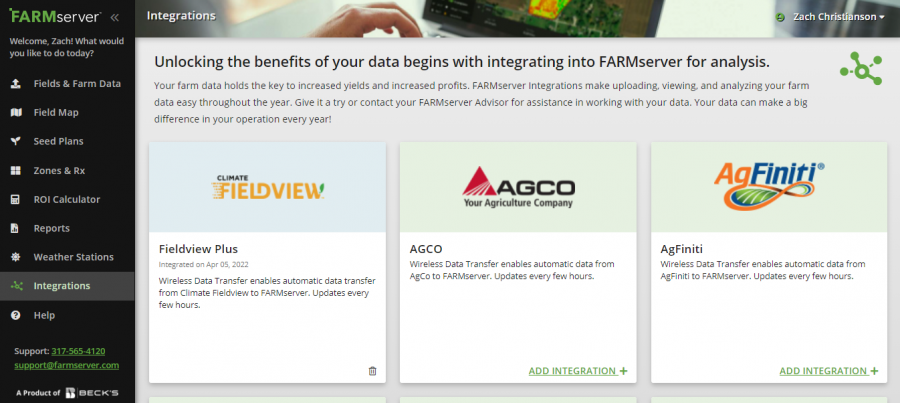 FARMserver Update: Integrations in FARMserver and Tractor Monitor Resources